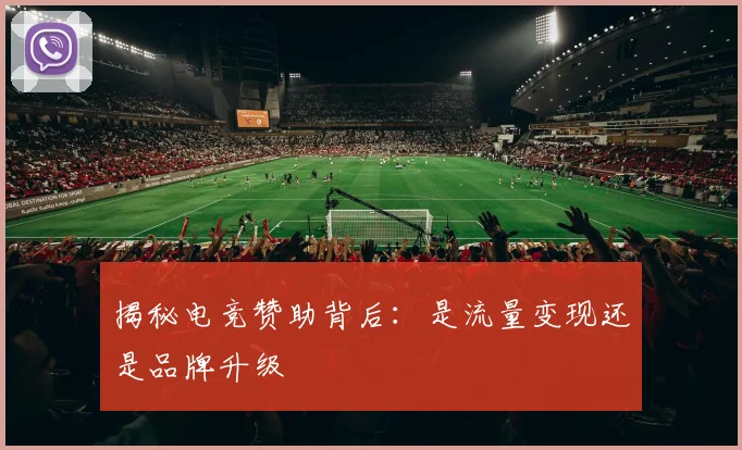 揭秘电竞赞助背后:是流量变现还是品牌升级